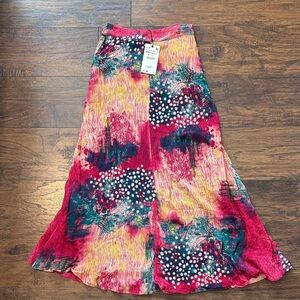 Zara Vibrant Multicolor Maxi Skirt